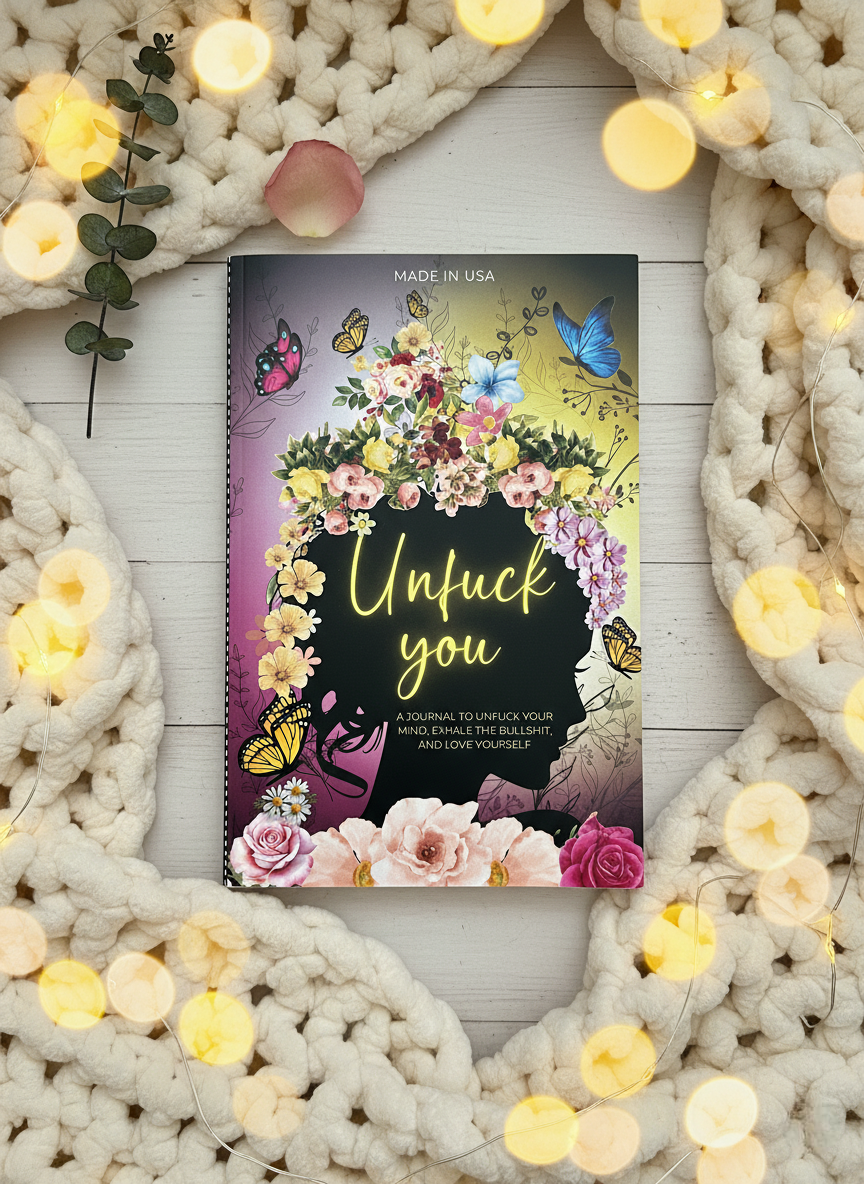 Unf*ck You Journal – Funny Guided Self-Love & Gratitude Notebook for Women | Self-Help, Mental Health & Self-Care Gift