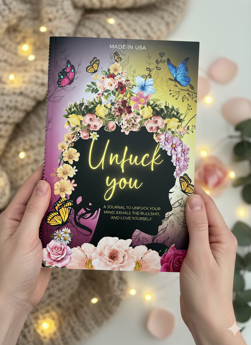Unf*ck You Journal – Funny Guided Self-Love & Gratitude Notebook for Women | Self-Help, Mental Health & Self-Care Gift