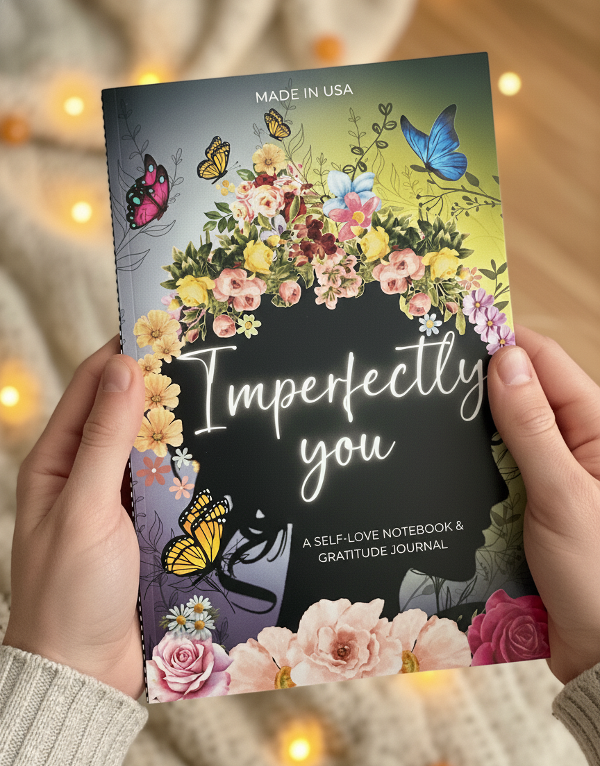 Imperfectly You Journal – Guided Self-Love & Gratitude Notebook for Women | Stop Overthinking & Calm Anxiety | Self-Care & Self-Help Book