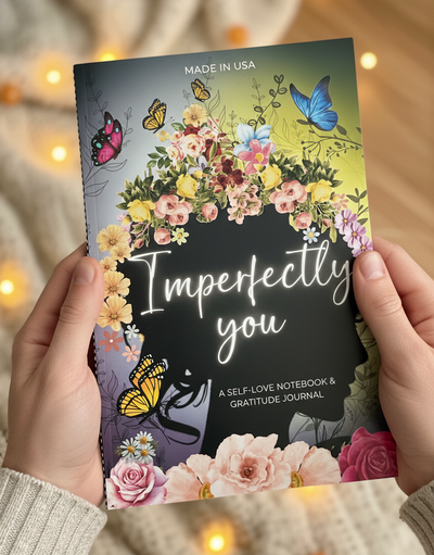 Imperfectly You Journal – Guided Self-Love & Gratitude Notebook for Women | Stop Overthinking & Calm Anxiety | Self-Care & Self-Help Book