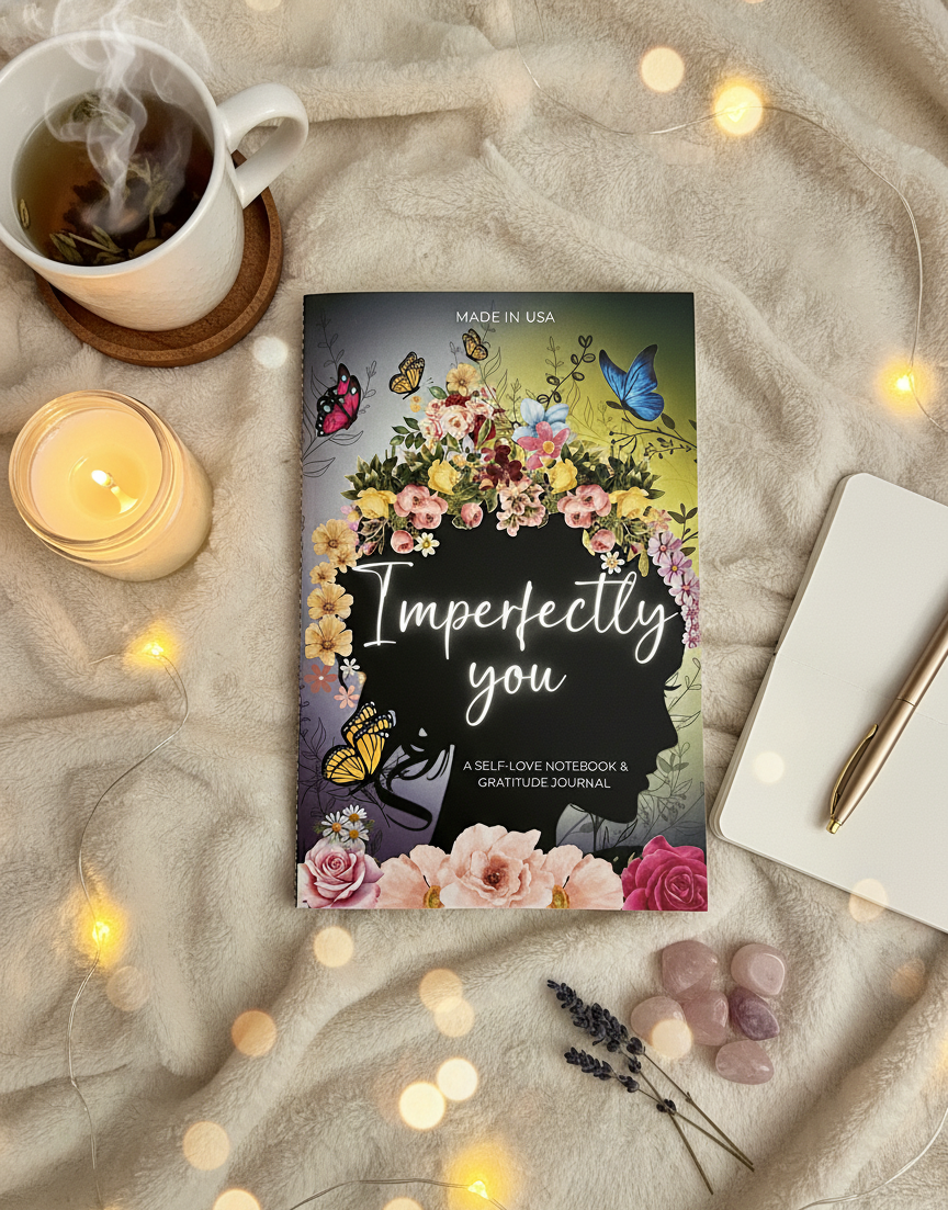 Imperfectly You Journal – Guided Self-Love & Gratitude Notebook for Women | Stop Overthinking & Calm Anxiety | Self-Care & Self-Help Book