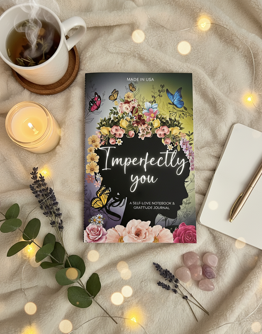Imperfectly You Journal – Guided Self-Love & Gratitude Notebook for Women | Stop Overthinking & Calm Anxiety | Self-Care & Self-Help Book