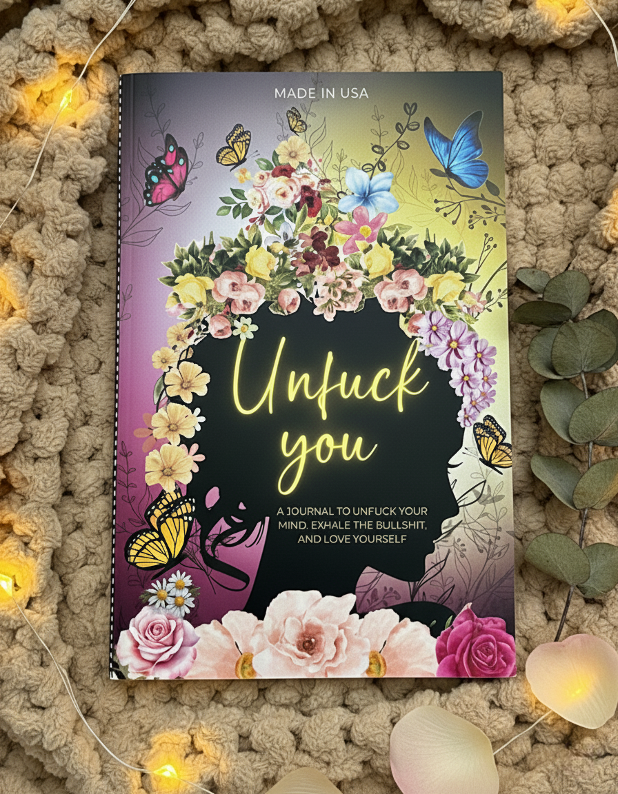 Unf*ck You Journal – Funny Guided Self-Love & Gratitude Notebook for Women | Self-Help, Mental Health & Self-Care Gift