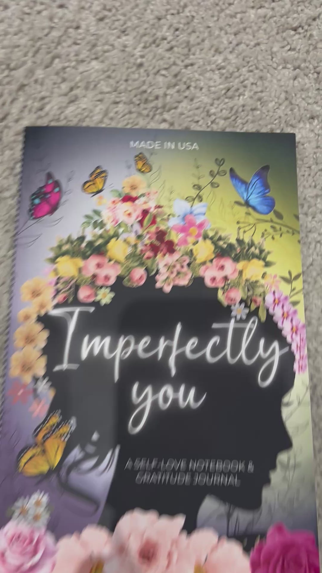 Imperfectly You Journal – Guided Self-Love & Gratitude Notebook for Women | Stop Overthinking & Calm Anxiety | Self-Care & Self-Help Book